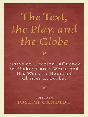 cover image of The Text, the Play, and the Globe